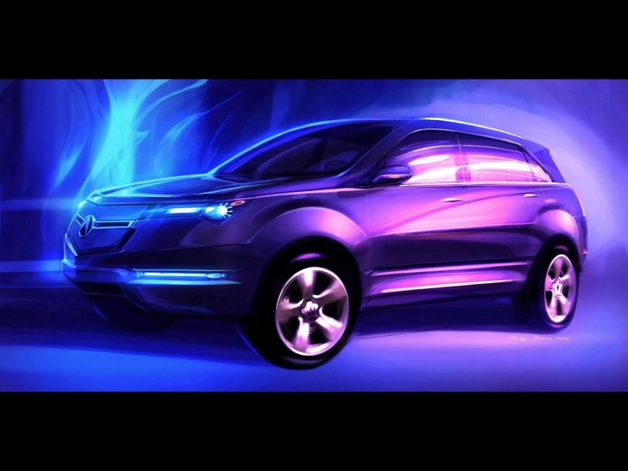 Эскиз Acura MD-X Concept (YD2) 2006 года  (фото 24 из 24)